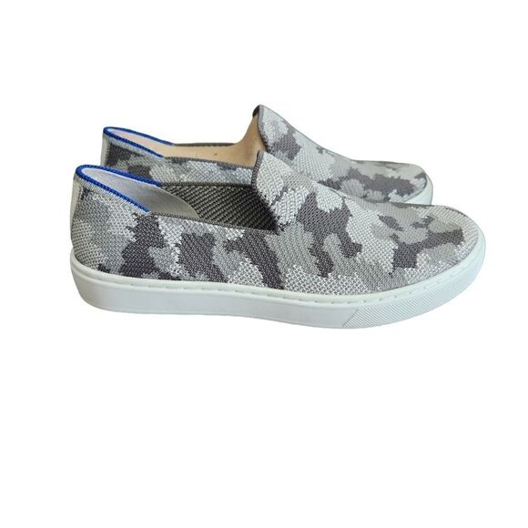 Rothy's Kid Sneaker Slip On Size 3 Grey Camo New